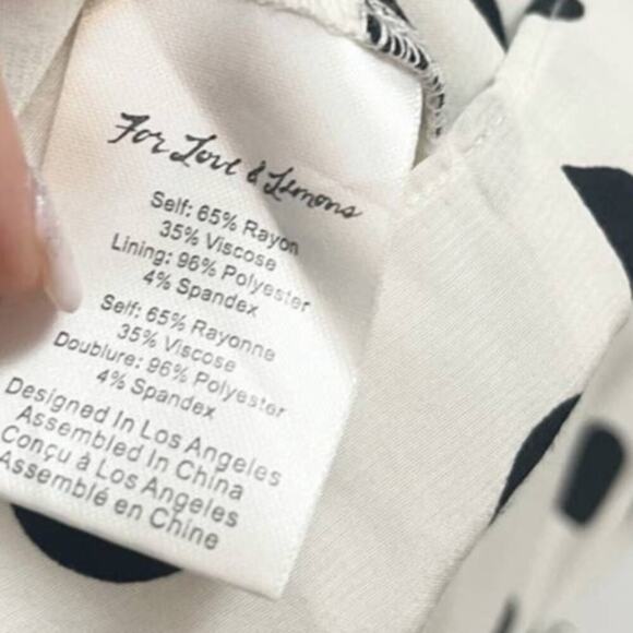 For Love and Lemons Lexington Polka Dot Romper Sz. S Black White Shorts Festival - Picture 5 of 7